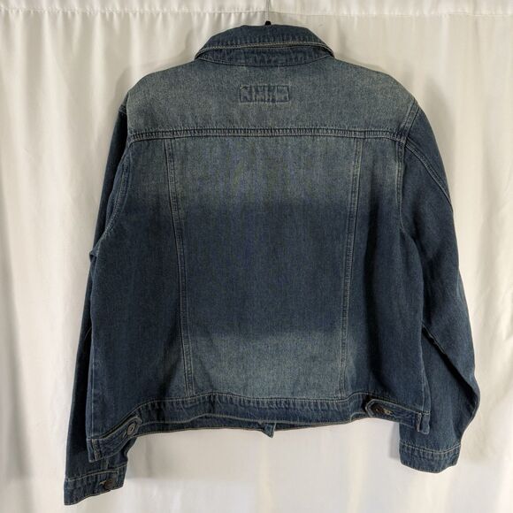 Suzanne Betro Denim Jack Women's 3X Medium Wash Blue Button Up Cotton Blend - Picture 8 of 10